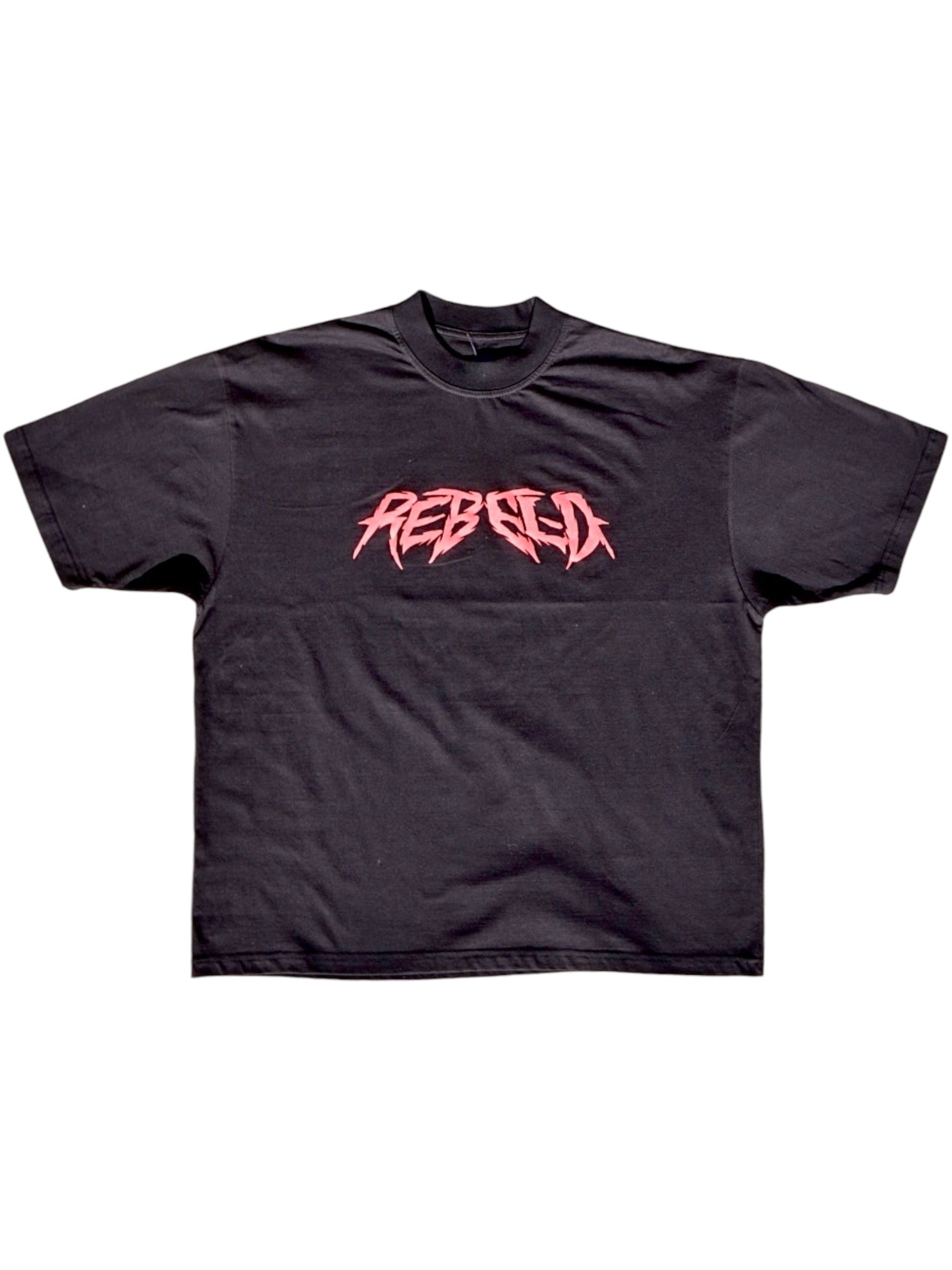 REBEL-D heavy weight t-shirt (oversized)(RED ink)